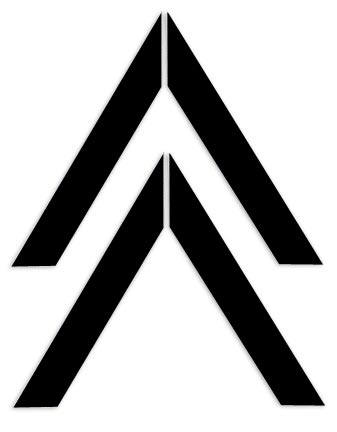 upside down v symbol military