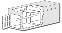 The latch mechanism allows you to secure the second door easily, keeping your dogs in separate compartments while they travel.