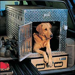 Aluminum single dog box sale